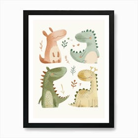 Cute dinosaurs Poster