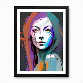 Abstract Female Portrait Art Print