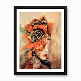 Butterfly Lady Art Print