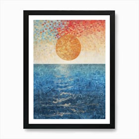 Sunset Over The Ocean 78 Art Print