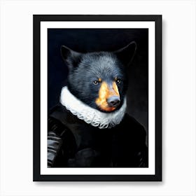Jon The Dutch Master Bear Pet Portraits Art Print