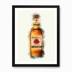 Four Roses Bourbon Whiskey Art Print