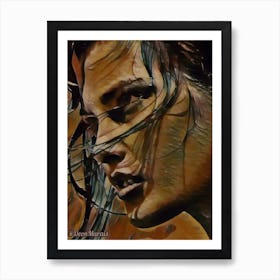 Abstract Portrait Of A Woman 3 Art Print