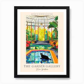 The Garden Gallery, Kew Gardens United Kingdom, Cats Matisse Style 3 Art Print