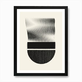 Abstract With Half Circle Art Print