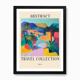 Abstract Travel Collection Poster Algeria 1 Art Print