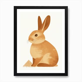 Beveren Rabbit Nursery Illustration 4 Art Print