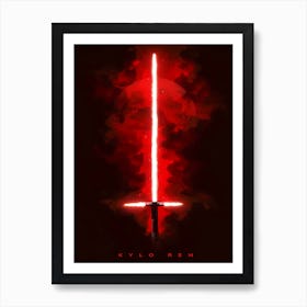 Kylo Ren Art Print