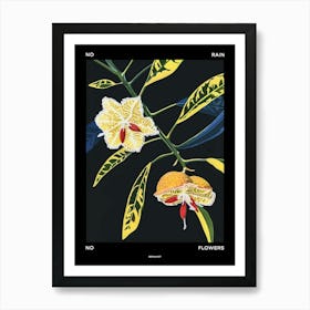 No Rain No Flowers Poster Bergamot 1 Art Print