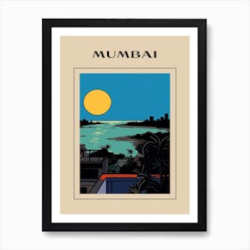 Minimal Design Style Of Mumbai, India 3 Poster Art Print