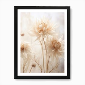 Boho Dried Flowers Passionflower 1 Art Print