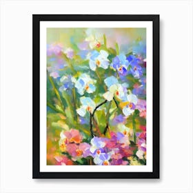 Orchid 2 Impressionist Painting Plant Art Print