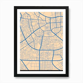 London City Map Art Print