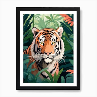 My head is a Jungle Jungle - Tigers Poster by kajumaprints