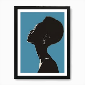 Silhouette Of A Woman 36 Art Print