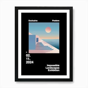 Impossible Landscapes Exhibition Archive Poster 7 Art Print