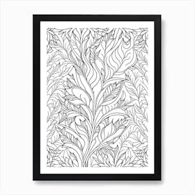 Tea Leaf William Morris Inspired Art Print