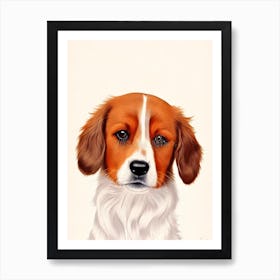 Nederlandse Kooikerhondje Illustration Dog Art Print