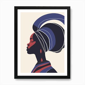 African Woman Portrait 10 Art Print