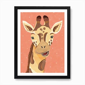 Gabi The Giraffe Art Print