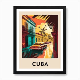 Cuba Vintage Travel Poster Art Print