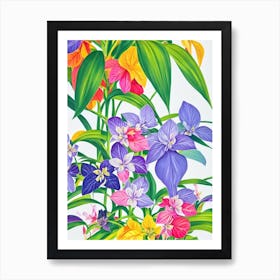 Tradescantia Eclectic Boho Art Print