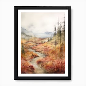 Autumn Forest Landscape Dovre National Park Norway 3 Art Print