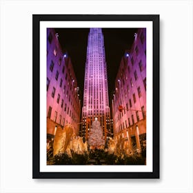 Rockefeller Center In Christmas, New York Art Print