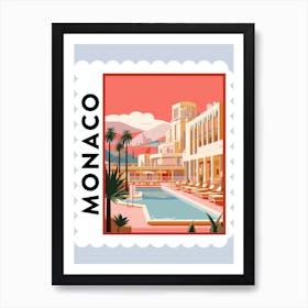 Monaco 2 Travel Stamp Poster Art Print