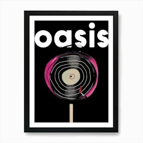 Oasis britpop band music Art Print