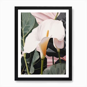 Flower Illustration Calla Lily 3 Art Print