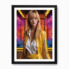 Girl In Yellow Art Print