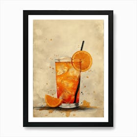 Orange Juice Cocktail 11 Art Print