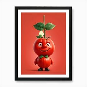 Funny Tomato 2 Art Print