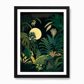 Jungle Night 2 Rousseau Inspired Art Print