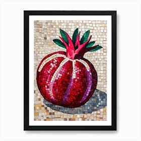 Pomegranate Mosaic Art Print