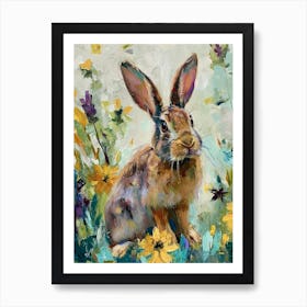 Jersey Wooly Rabbit Painting 3 Art Print