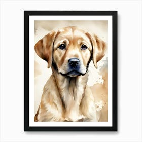 Labrador Retriever Watercolor Art Print