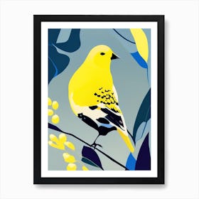 American Goldfinch Pop Matisse 2 Bird Art Print