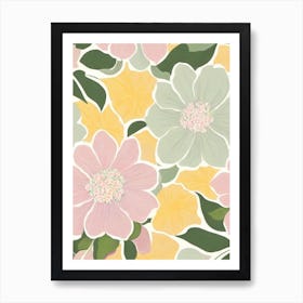 Hydrangea Pastel Floral 2 Flower Art Print
