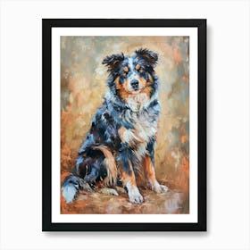 Icelandic Sheepdog Acrylic Painting 3 Art Print