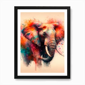 Elephant Canvas Art Art Print