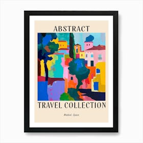 Abstract Travel Collection Poster Madrid Spain 3 Art Print