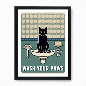 Wash Your Paws 31 Art Print