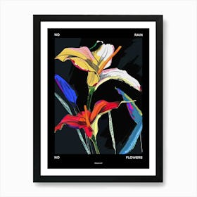 No Rain No Flowers Poster Calla Lily 1 Art Print