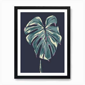 The Plant Series – Monstera Deliciosa Dark Art Print