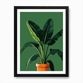 Banana Plant In A Pot 7 Art Print