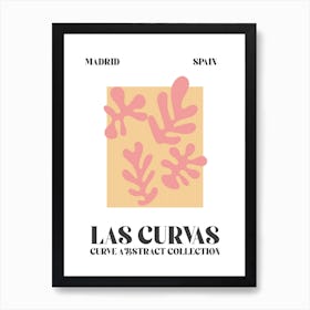 Abstract Shapes Matisse Pink Madrid Art Print