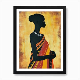 Tribal Odyssey; Whispered Dreams |The African Woman Series Art Print