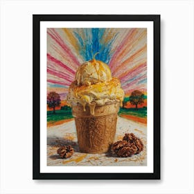 Ice Cream Sundae 2 Art Print